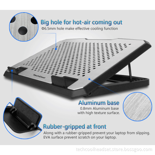 Hot products Front holder wider size cooling pad for laptop with 2 usb ports portable